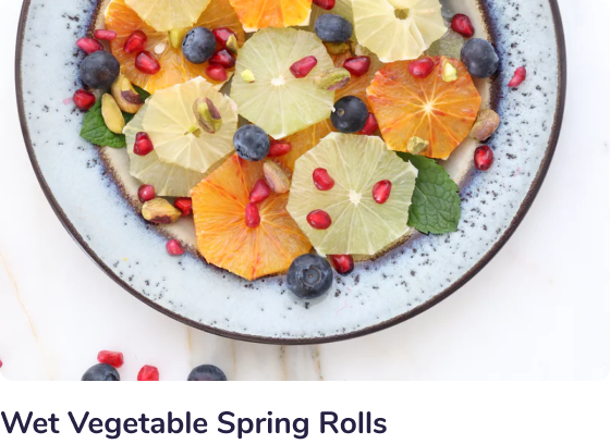 Wet Vegetable Spring Rolls